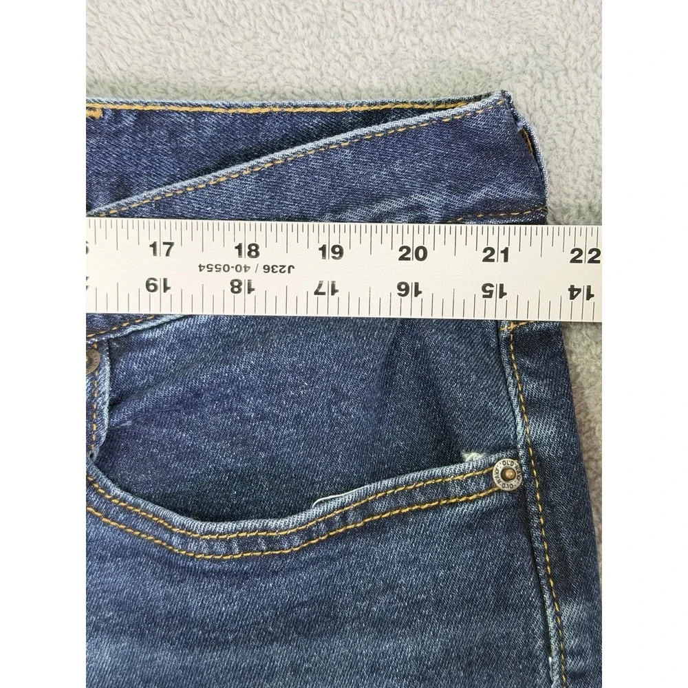 Old Navy Jeans Mens 42x32 Blue Bootcut Dark Wash Regular Fit Built In‎ Flex